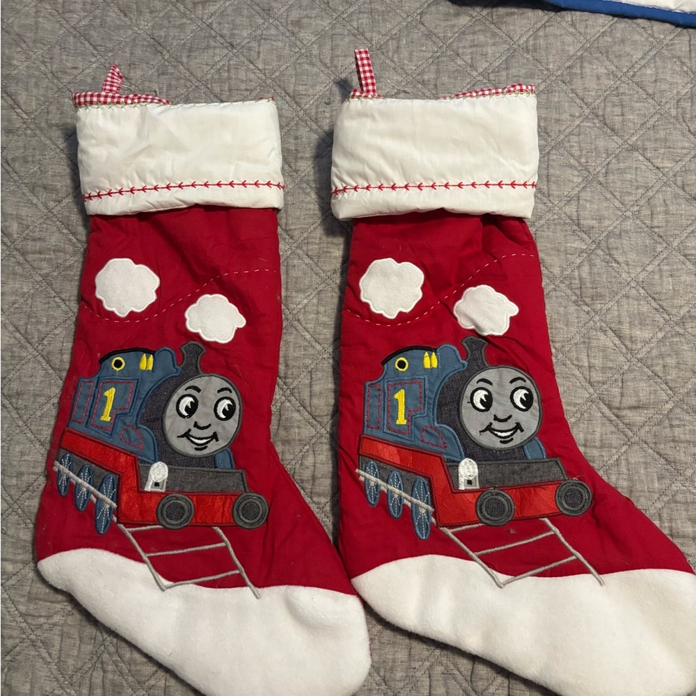 Pottery barn kids Thomas the train stockings